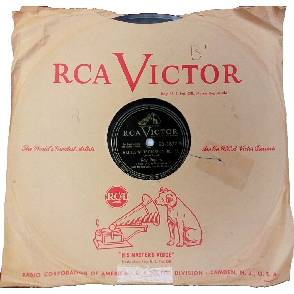 Roy Rogers 78 A Little White Cross On The Hill RCA Victor 20-1872 V-V+ Country
